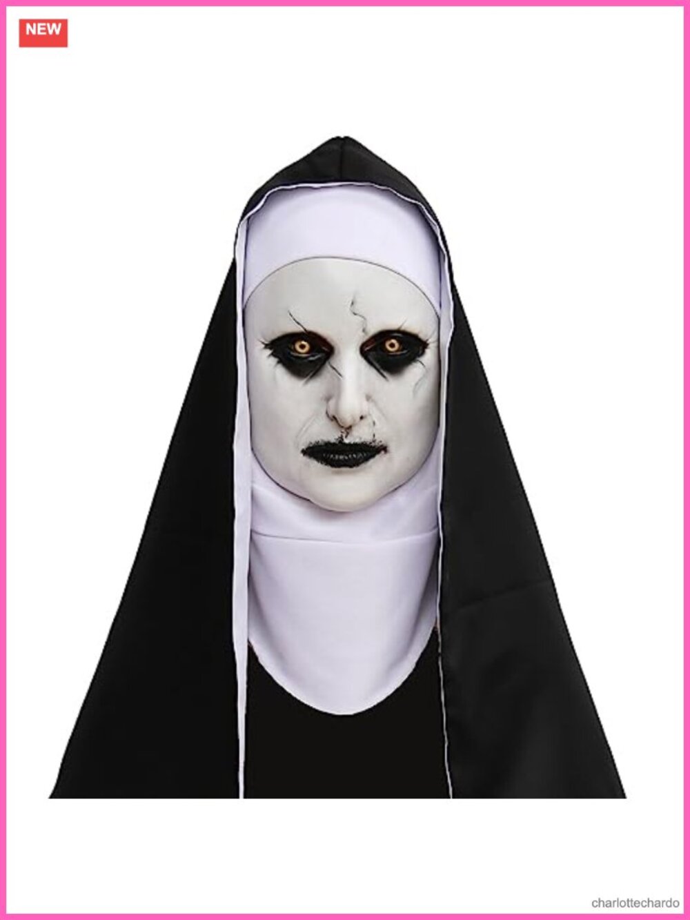 Nun Latex Mask Full Head Scary Cosplay Masquerade Costume